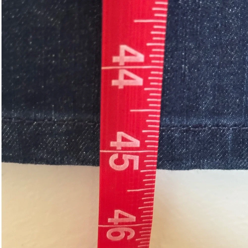 Soft Surroundings Straight Leg Jeans Indigo Blue Stretch Tall Women Size 10 Tall - Picture 5 of 5